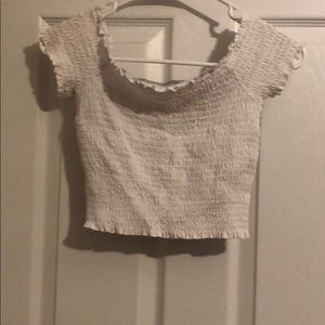 White crop top